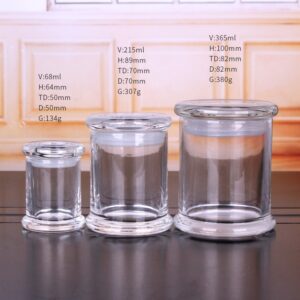Luxury Empty Glass Candle Jars With Lids 9 O1CN01TB61Y