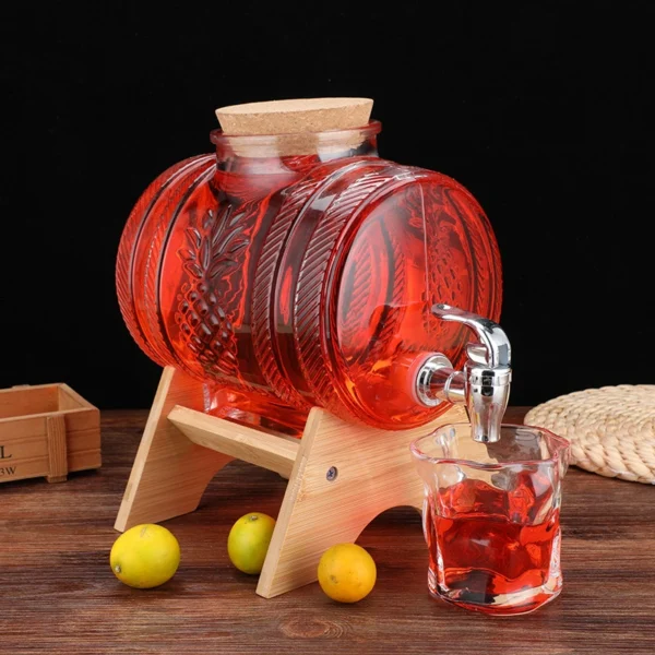 Wine Beverage Glass Juice Dispenser with Faucet - Image 7