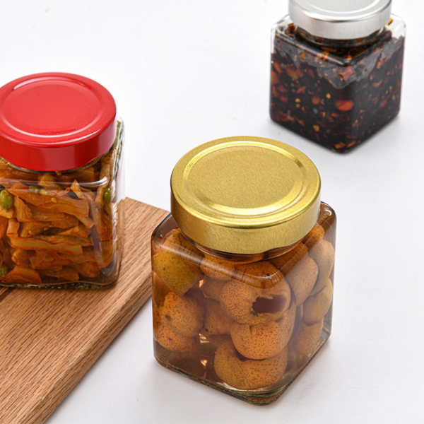 Custom Square Honey Jar 100ml With Deep Lid - Image 4