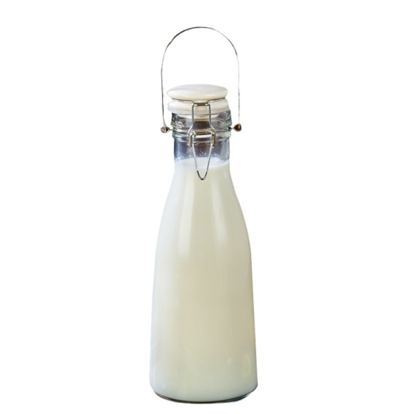 1L Glass Flip Top Drink Bottle with Twist-On Stopper