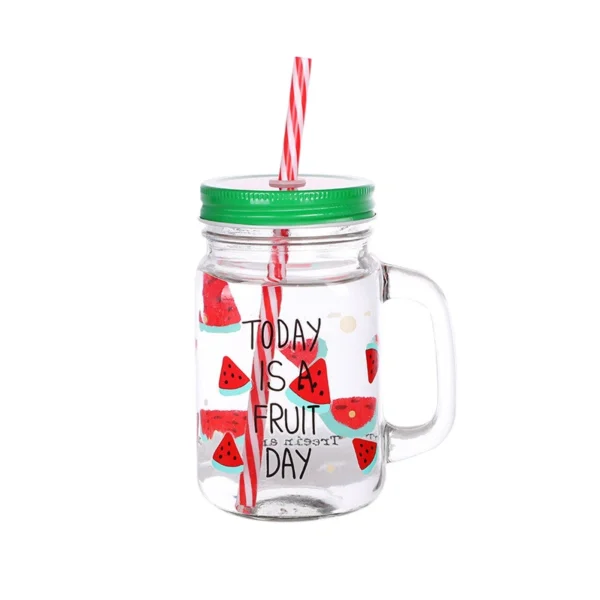 Clear 16 oz Mason Jar with Lid - Image 5