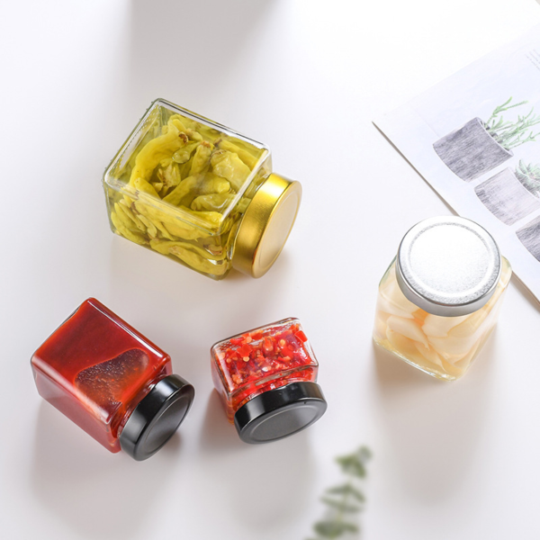 Custom Square Honey Jar 100ml With Deep Lid - Image 3