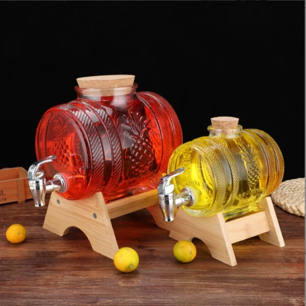 Wine Beverage Glass Juice Dispenser with Faucet - Image 8