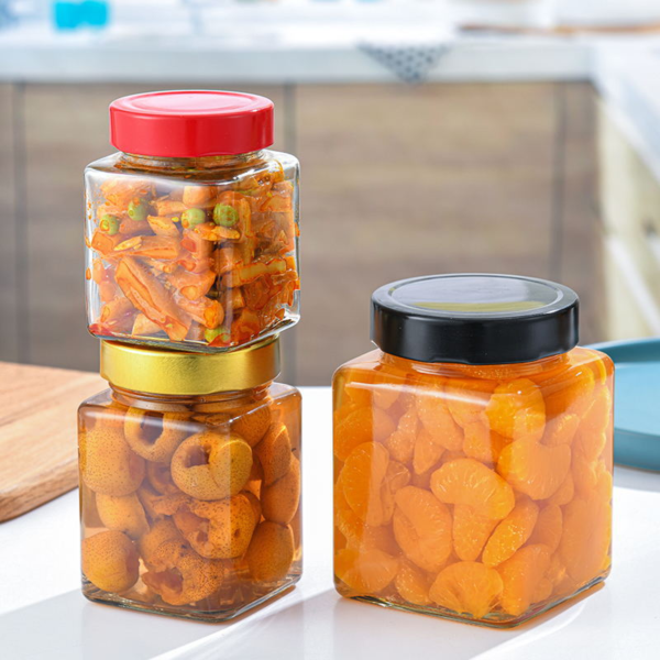 Custom Square Honey Jar 100ml With Deep Lid - Image 2