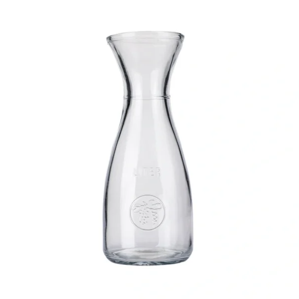 Transparent round glass milk bottle with lid - Image 8