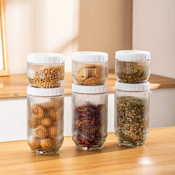 Hot selling 1000ml clear glass jar with lid - Image 7