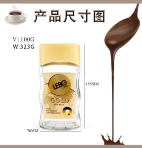 100ml coffee bottle with wavy shape threaded mouth bottle 7 b 2 2