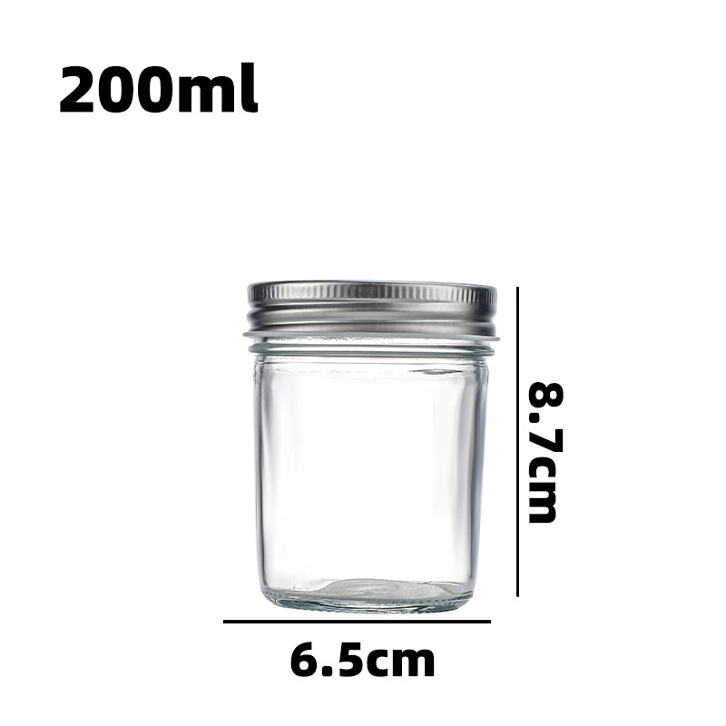100ml-500ml Round glass storage jars for jam filling 2 100ml-500ml Round glass storage jars for jam filling - Image 2