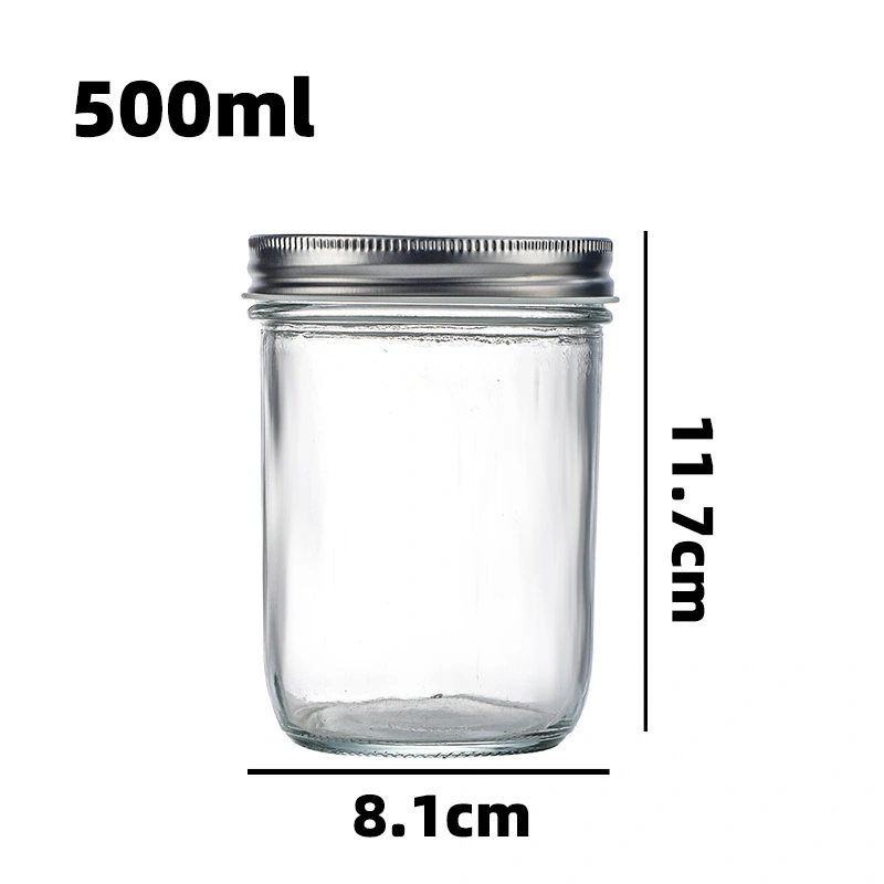 100ml-500ml Round glass storage jars for jam filling 4 100ml-500ml Round glass storage jars for jam filling - Image 4