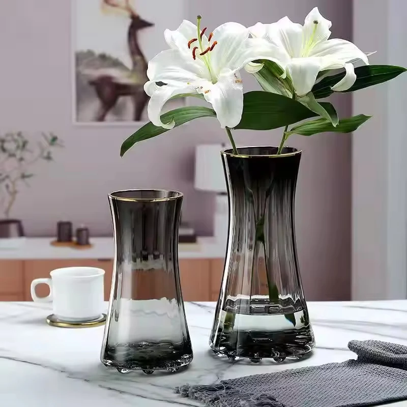 Luxury Home Decor Flower Glass Vase 2 Luxury Home Decor Flower Glass Vase - Image 2