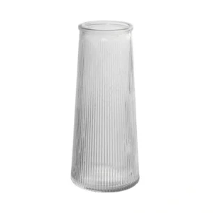 Creative transparent vertical striped tower rose flower vase