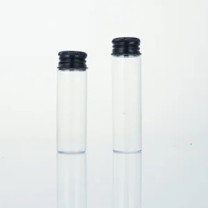 5ml-50ml clear glass storage bottle with aluminum screw cap 6 j 1 1