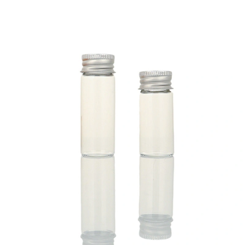 5ml-50ml clear glass storage bottle with aluminum screw cap 3 5ml-50ml clear glass storage bottle with aluminum screw cap - Image 3