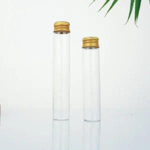 5ml-50ml clear glass storage bottle with aluminum screw cap 7 j 4 1