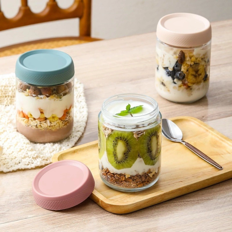 300ml breakfast oatmeal food glass jar with lid 5 300ml breakfast oatmeal food glass jar with lid - Image 5