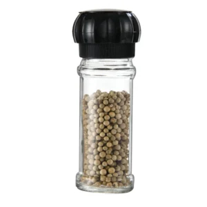 Pumpkin Plastic Lid Glass Bottle Salt Pepper Grinder 100ml