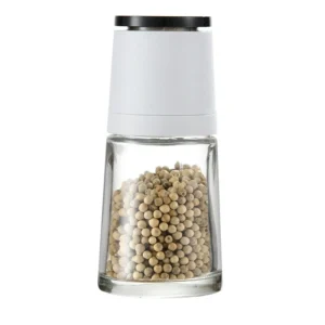 Elegant Glass Bottle Salt Pepper Grinder 140ml