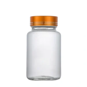 100ml 120ml 150ml transparent frosted glass medicine bottle with cap