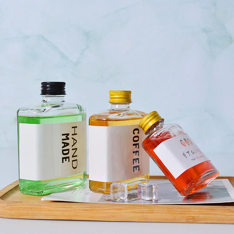 100ml 250ml Transparent Glass Fruit Wine Bottle For Juice Drinks 4 100ml 250ml Transparent Glass Fruit Wine Bottle For Juice Drinks - Image 4