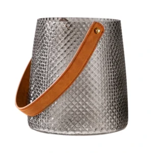 Fashionable Glass Vase With Handle