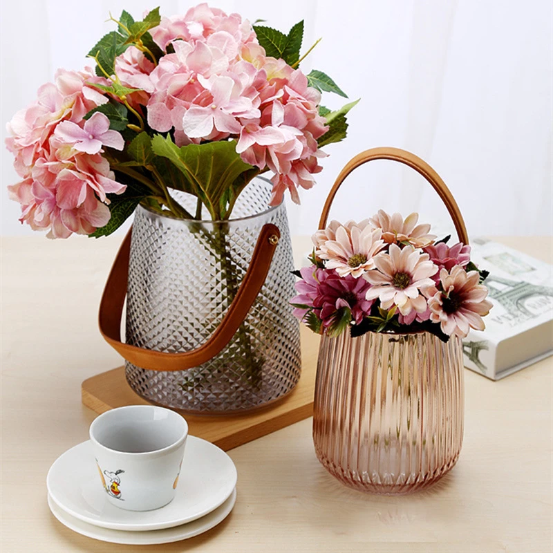 Fashionable Glass Vase With Handle 6 Fashionable Glass Vase With Handle - Image 6