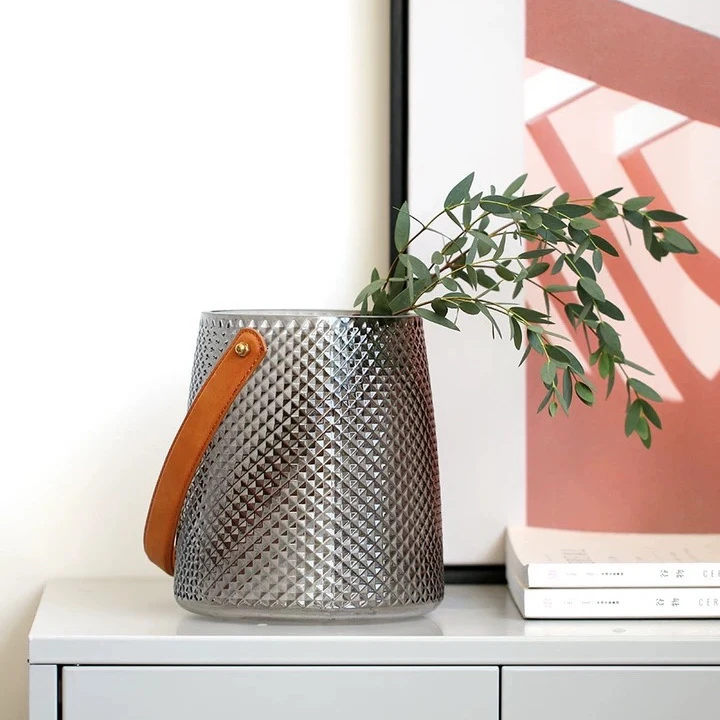 Fashionable Glass Vase With Handle 3 Fashionable Glass Vase With Handle - Image 3