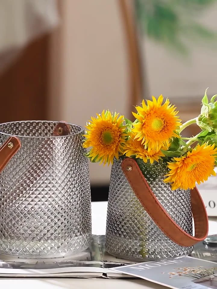 Fashionable Glass Vase With Handle 5 Fashionable Glass Vase With Handle - Image 5