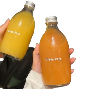 New transparent cold brew juice beverage bottle