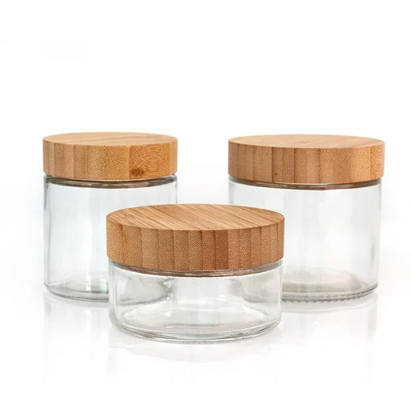 Thickened Glass Honey Bottle With Bamboo Lid - Image 4