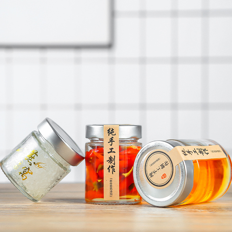 50ml-750 ml Glass Jar With Silver High Cap 4 50ml-750 ml Glass Jar With Silver High Cap - Image 4