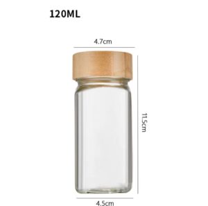 4 oz with Bamboo Lids Set Seasoning Bottles Glass Spice Jars 8 微信图片 20230814105530