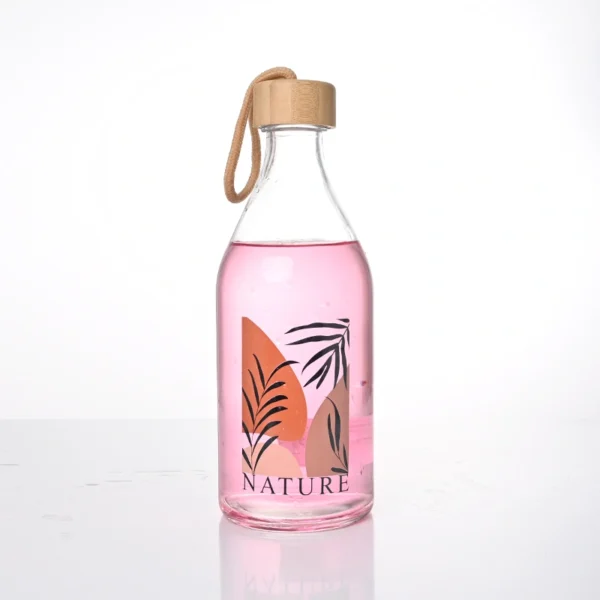 Reusable Water Glass Bottle Large Capacity