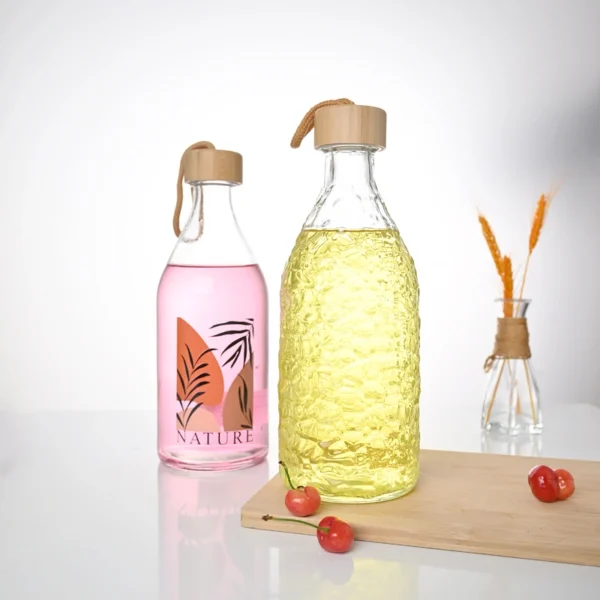 Reusable Water Glass Bottle Large Capacity - Image 3