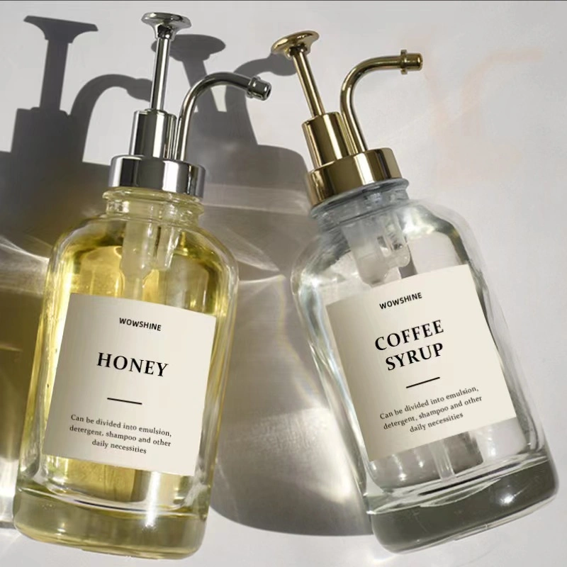 Stainless steel lotion vacuum pump glass bottle 2 Stainless steel lotion vacuum pump glass bottle - Image 2