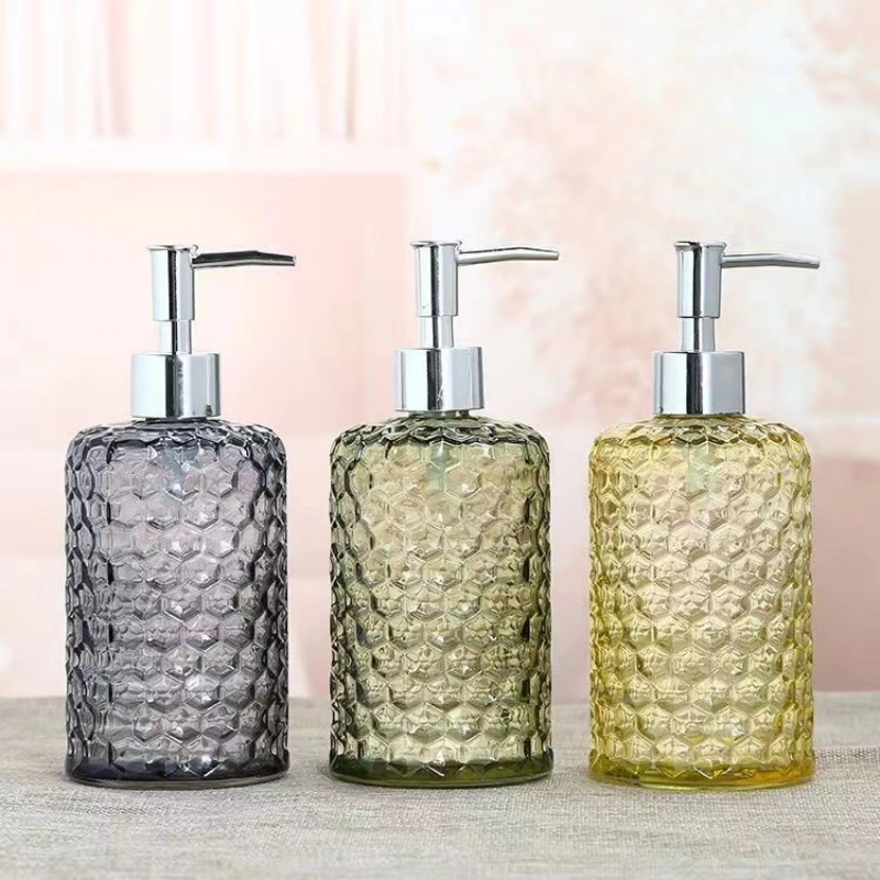 Luxury 500ml Glass Hand Soap Dispenser Bottle 3 Luxury 500ml Glass Hand Soap Dispenser Bottle - Image 3