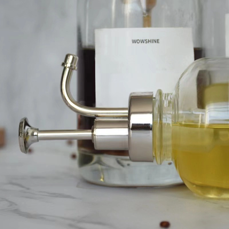 Stainless steel lotion vacuum pump glass bottle 4 Stainless steel lotion vacuum pump glass bottle - Image 4