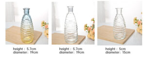 Relief Design Flower Clear Plant Mini Glass Bud Vase 10 花瓶排版 09