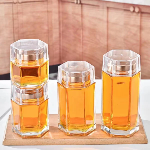 250g transparent glass honey bottle - Image 4