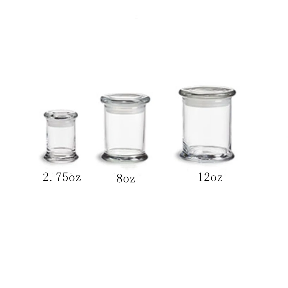Custom Logo Candle Container Clear Jar With Flat Glass Lid 2 Custom Logo Candle Container Clear Jar With Flat Glass Lid - Image 2