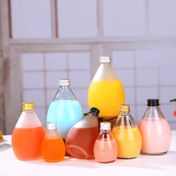 Wholesale 500ml transparent juice bottle water drop shape - Image 3