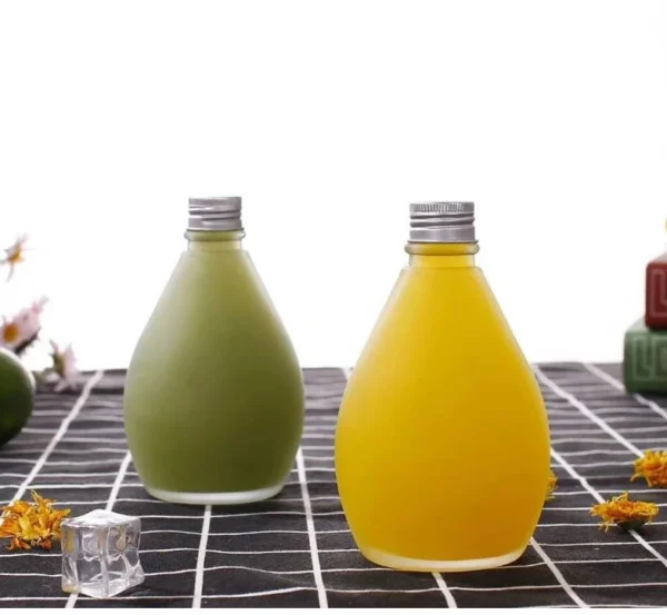 Wholesale 500ml transparent juice bottle water drop shape - Image 2
