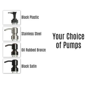 Frosted Clear Glass Bottle - Refillable Soap Dispenser With Metal Silver Pump 9 详情 006 5