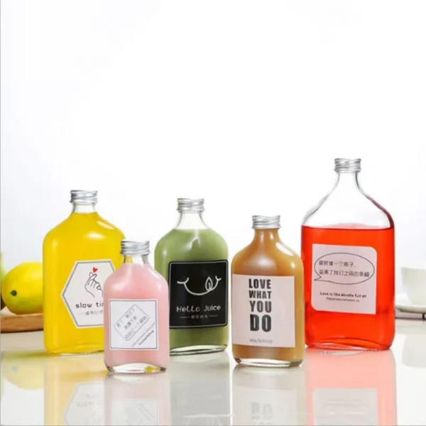 500ml clear glass beverage bottle with cap - Image 4