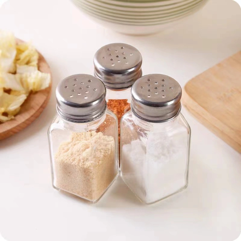 4oz Empty Square Glass Spice Bottles 2 4oz Empty Square Glass Spice Bottles - Image 2