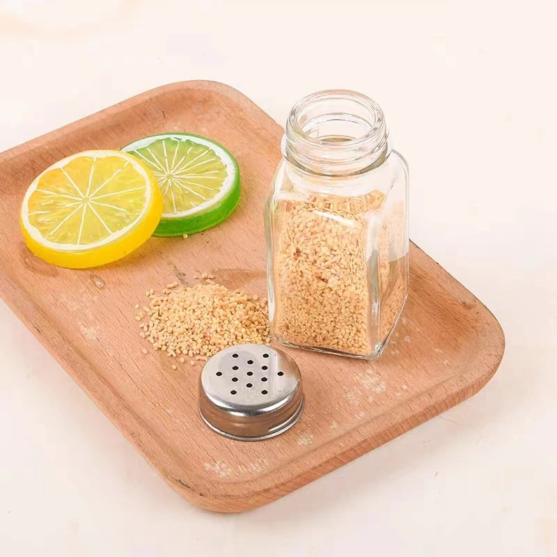 4oz Empty Square Glass Spice Bottles 3 4oz Empty Square Glass Spice Bottles - Image 3