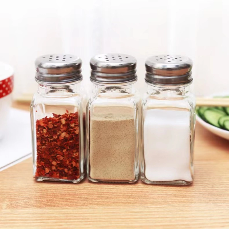 4oz Empty Square Glass Spice Bottles 4 4oz Empty Square Glass Spice Bottles - Image 4