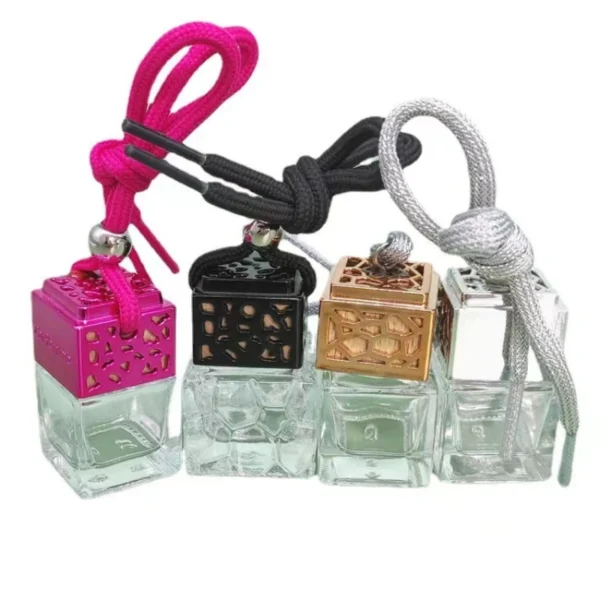 Mini Air Freshener Essential Oil Perfume Glass Bottle with Cap - Image 2