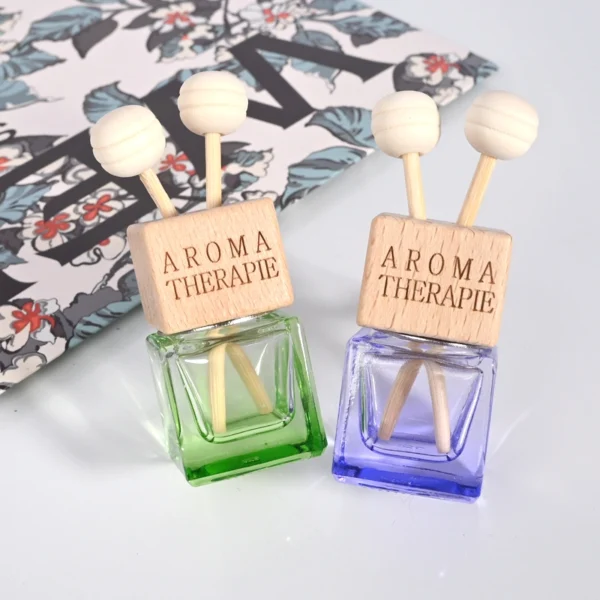8ml Colorful square glass perfume bottle - Image 2