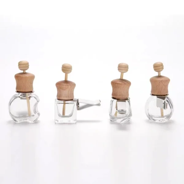 Car Perfume Bottle Air Freshener Diffuser Bottle with Wooden Lid - Image 3
