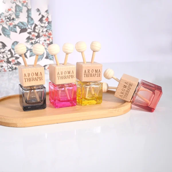 8ml Colorful square glass perfume bottle - Image 3